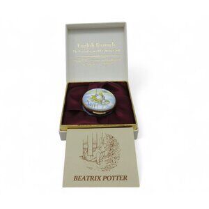 Crummles Beatrix Potter Jeremy Fisher Enamel Trinket England Vintage